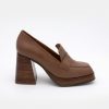 ANGEL ALARCON Tular - Women'S Chunky Heels & Platforms Leather Moccasins | Autumn - Winter - Aw