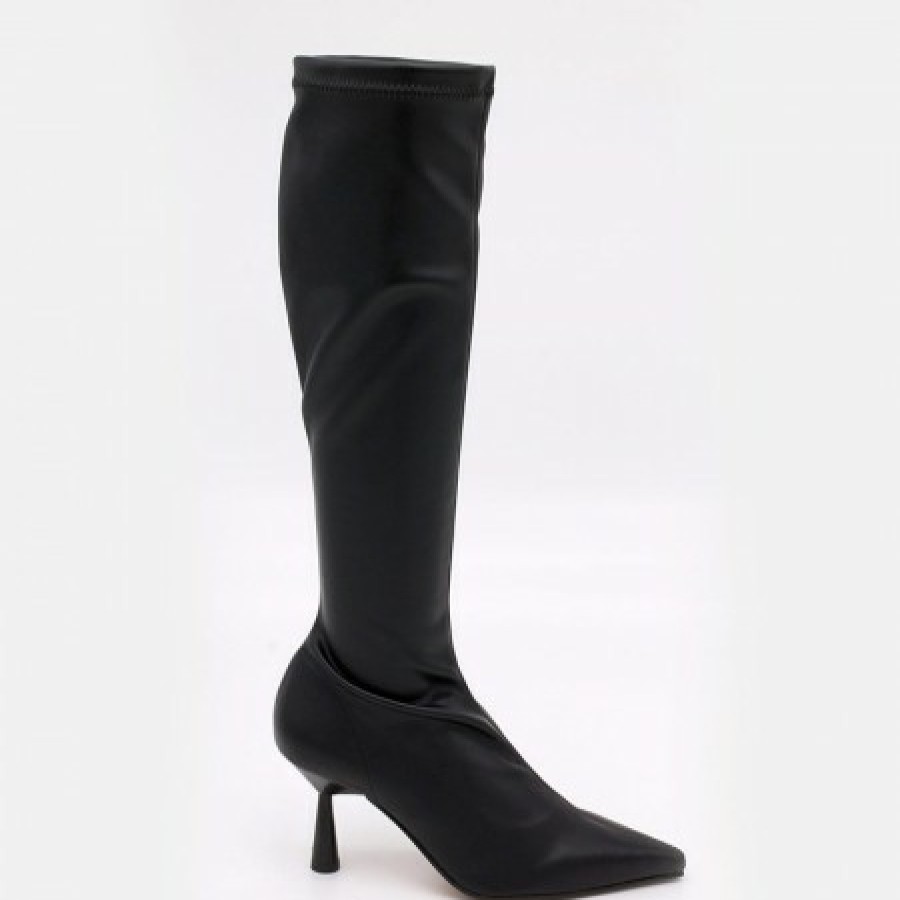 ANGEL ALARCON Fancy - Strech Pointed Toe High Heel Boots | Last Units