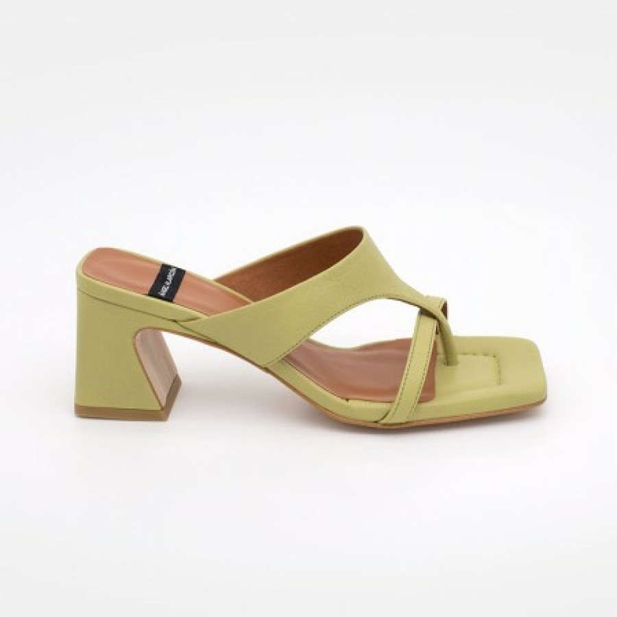 ANGEL ALARCON Claudine - Leather Low Heel Sandal | Spring - Summer - Ss