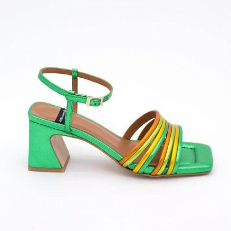 ANGEL ALARCON Roberts - Strap Sandals With Medium Heel | Last Units