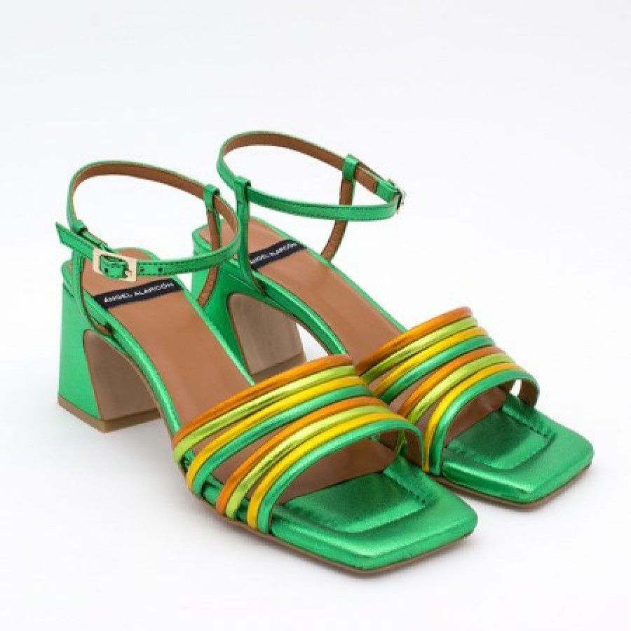 ANGEL ALARCON Roberts - Strap Sandals With Medium Heel | Last Units