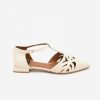 ANGEL ALARCON Namia - Leather Flat T-Strap D'Orsay | Spring - Summer - Ss