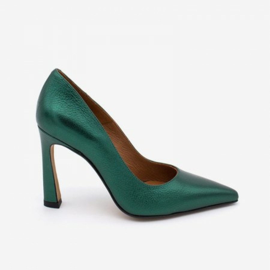 ANGEL ALARCON Mariah - Metallized Leather Pointed Toe Stiletto | Autumn - Winter - Aw