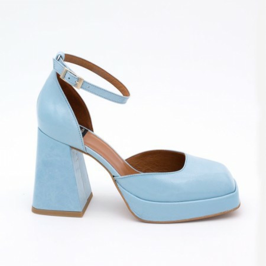 ANGEL ALARCON Anna - Shiny Leather Platform & Heeled Ankle Strap D'Orsay | Spring - Summer - Ss