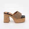 ANGEL ALARCON Mahalia - High Cork Platforms Foamed Mules | Last Units