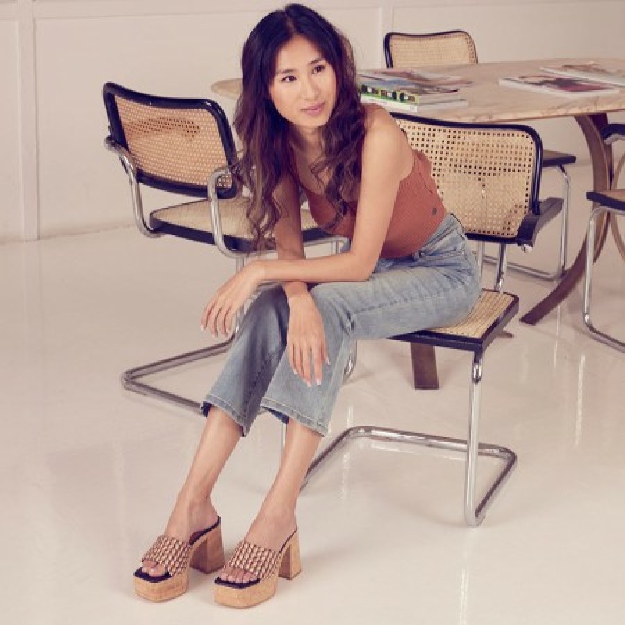 ANGEL ALARCON Mahalia - High Cork Platforms Foamed Mules | Last Units