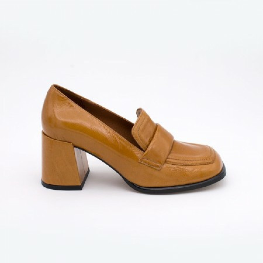 ANGEL ALARCON Abdul - Block Heeled Moccasin Pump With Rounded Shapes | Autumn - Winter - Aw