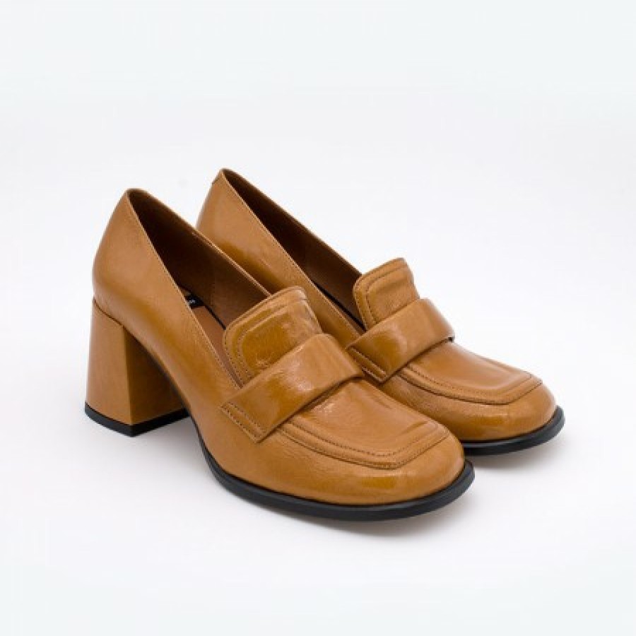 ANGEL ALARCON Abdul - Block Heeled Moccasin Pump With Rounded Shapes | Autumn - Winter - Aw