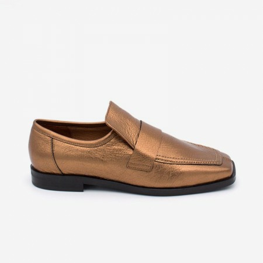 ANGEL ALARCON Graham - Women'S Metallized Leather Moccasin | Autumn - Winter - Aw