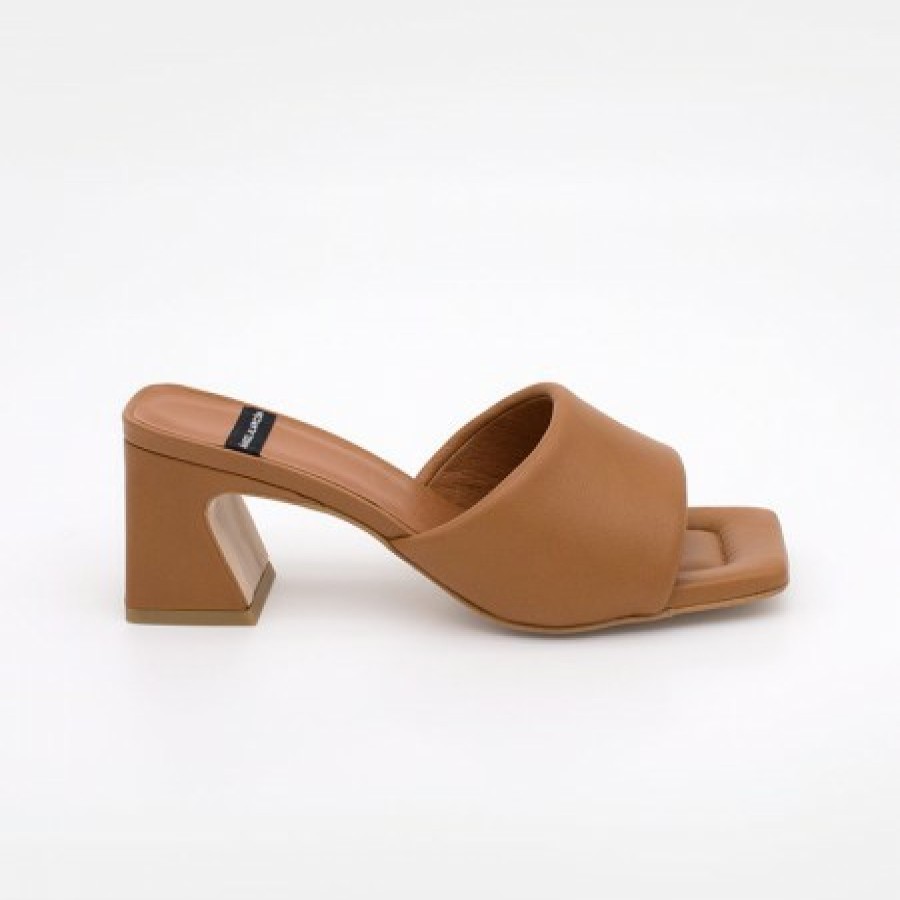 ANGEL ALARCON Streep - Leather Foamed Heel Mule | Last Units