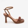 ANGEL ALARCON Perlet - Leather Ankle Strap Sandals With Carey Trim | Spring - Summer - Ss