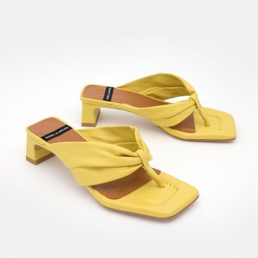 ANGEL ALARCON Aretha - Toe Sandal With Low Heel | Spring - Summer - Ss