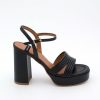 ANGEL ALARCON Amber - Strap Leather Sandals With Block High Heel & Platform | Spring - Summer - Ss