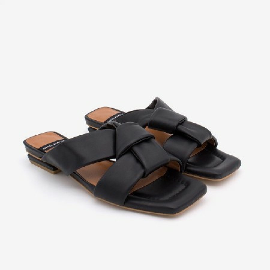 ANGEL ALARCON Amos - Padded Leather Flat Sandals | Spring - Summer - Ss