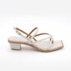 ANGEL ALARCON Rowland - Leather Sandals With Geometric Heel | Last Units