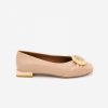 ANGEL ALARCON Ticora - Women'S Leather Flat With Beige Carey Trim And Heel | Spring - Summer - Ss