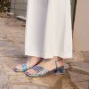 ANGEL ALARCON Mazzy - Iridescence Strappy Sandal With Triangular Heel Design. | Spring - Summer - Ss