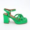 ANGEL ALARCON Estefan - Iridiscence Padded Sandals With Block Heel & Platforms | Spring - Summer - Ss