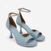 ANGEL ALARCON Dennis - D'Orsay Leather Sandals With Desing Cone Heel | Spring - Summer - Ss