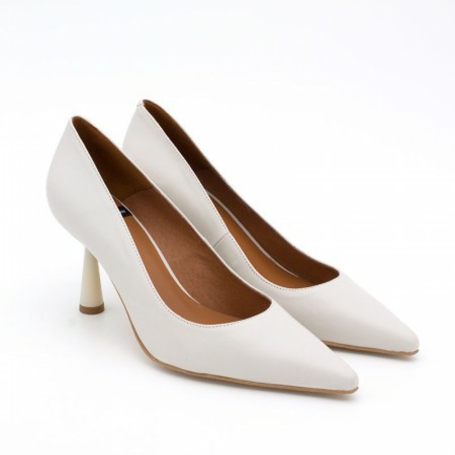 ANGEL ALARCON Vega - Lether Stiletto With A Round Conical Heel Design | Spring - Summer - Ss