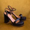 ANGEL ALARCON Mandy - Leather Foamed Sandals With Platform & High Heels | Spring - Summer - Ss