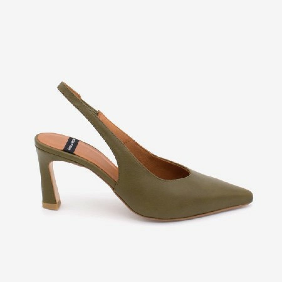 ANGEL ALARCON Hud - Leather Slingback High Heel Stiletto | Spring - Summer - Ss