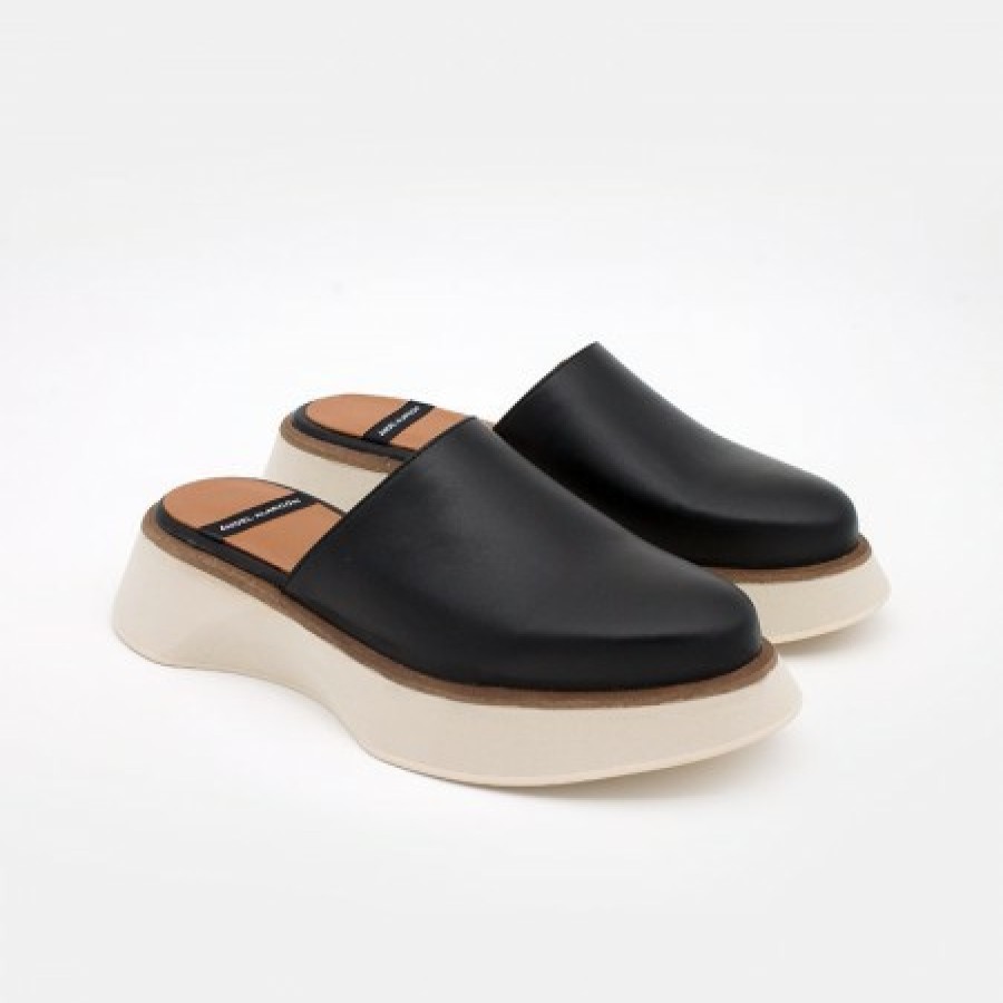 ANGEL ALARCON Leslie - Leather Platforms Mules | Spring - Summer - Ss