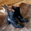 ANGEL ALARCON Pryor - Leather Ankle Boots With A Metallic Ornament | Last Units