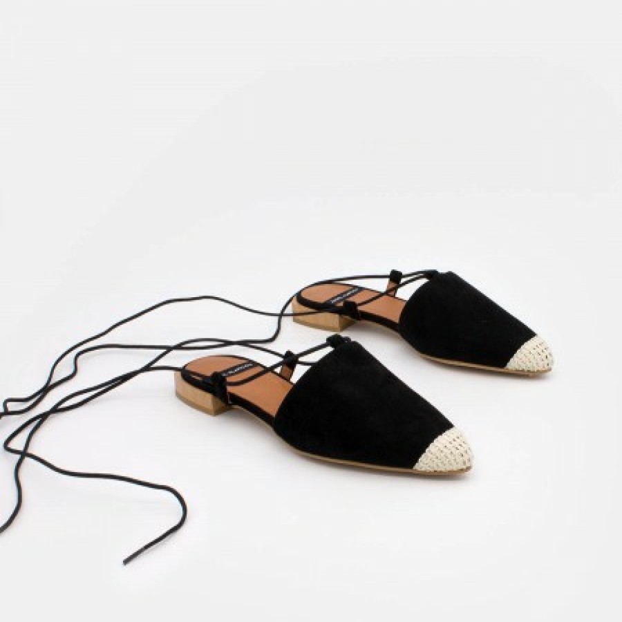 ANGEL ALARCON Siros - Lace Up Slingback Flat | Spring - Summer - Ss
