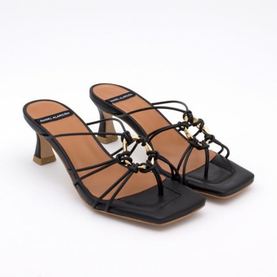 ANGEL ALARCON Alexia - Leather Strappy Sandals With Padded Insole | Spring - Summer - Ss