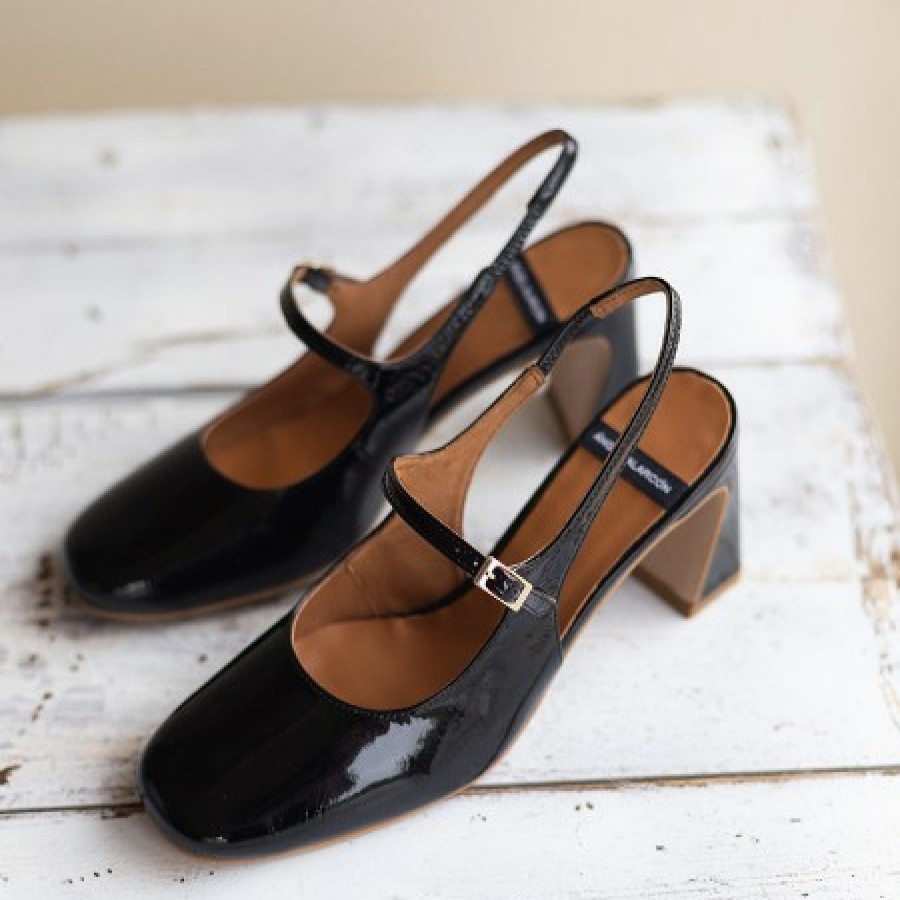 ANGEL ALARCON Jaden - Shiny Leather Sling Back Mary Jane | Spring - Summer - Ss
