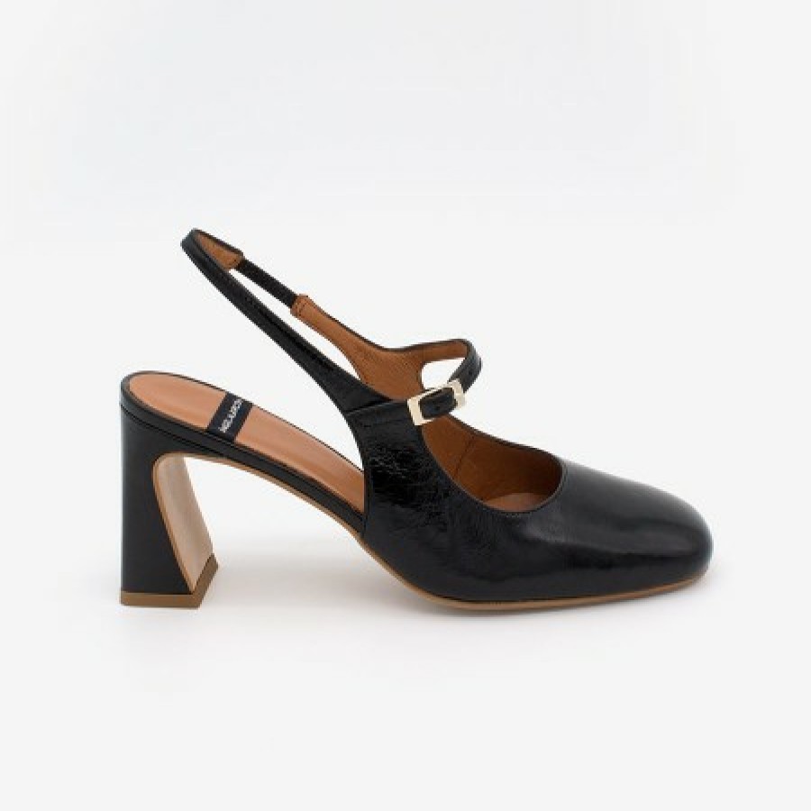 ANGEL ALARCON Jaden - Shiny Leather Sling Back Mary Jane | Spring - Summer - Ss