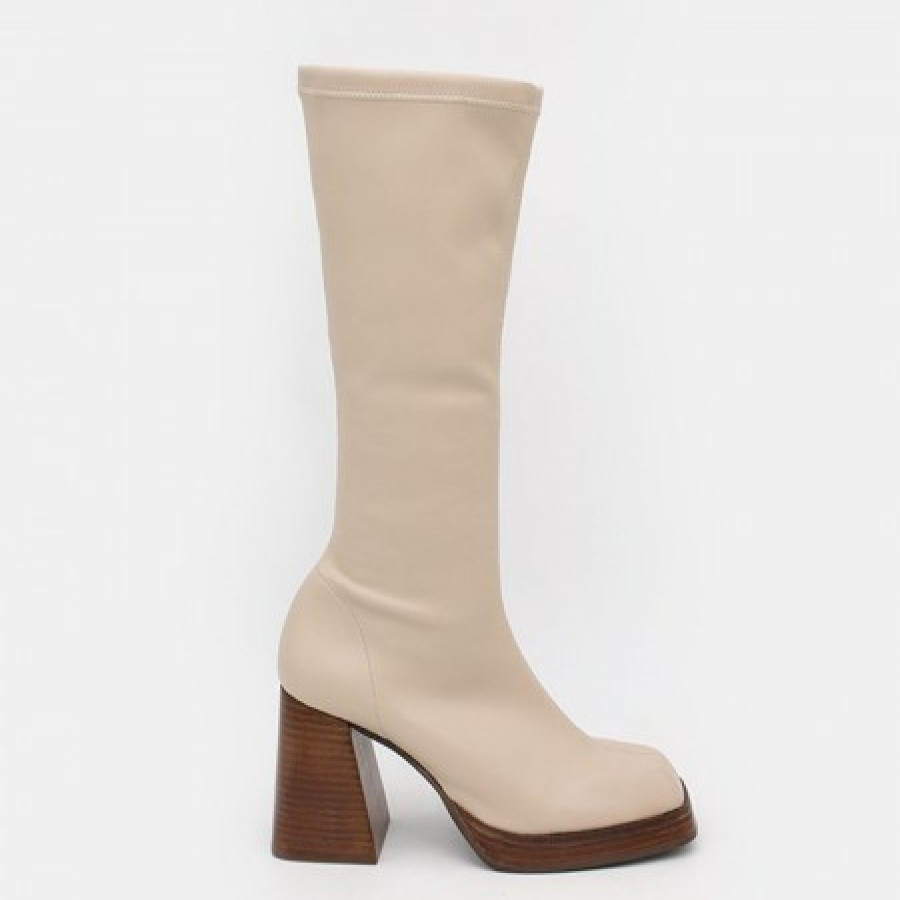 ANGEL ALARCON Managua - Elastic Sock-Type Boots With High Geometric Heels | Autumn - Winter - Aw