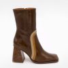 ANGEL ALARCON Celine - Leather Heeled Booties | Autumn - Winter - Aw