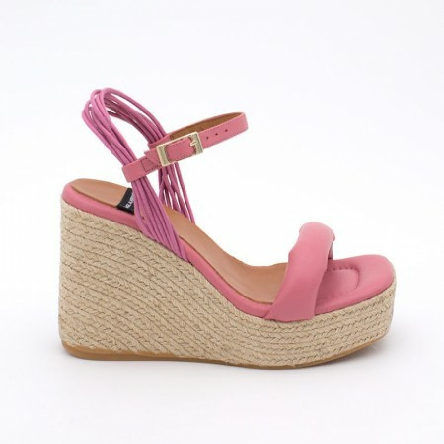 ANGEL ALARCON Diane - Foamed Wedge Leather Sandals | Last Units