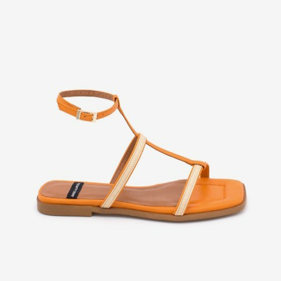 ANGEL ALARCON Yael - Leather Strappy Flat Sandal | Spring - Summer - Ss