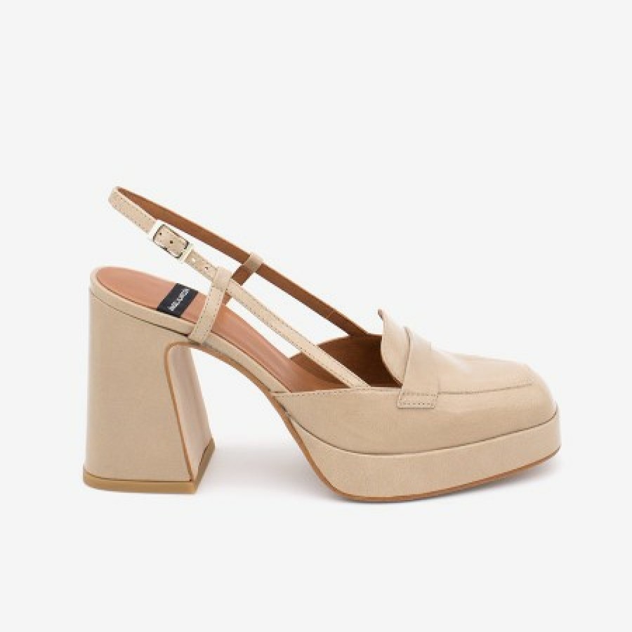 ANGEL ALARCON Sayal - Loafer Moccasin With Wide High Heel And Plartaform. | Spring - Summer - Ss