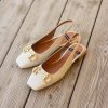 ANGEL ALARCON Michelle - Slingback Flat Shoe With Metallic Ornament | Spring - Summer - Ss