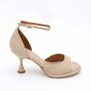 ANGEL ALARCON Dennis - D'Orsay Leather Sandals With Desing Cone Heel | Spring - Summer - Ss