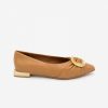 ANGEL ALARCON Nacora - Women'S Leather Pointed Toe Flat With Beige Carey Trim And Heel. | Spring - Summer - Ss