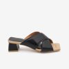 ANGEL ALARCON Gerdi - Leather And Raffia Women'S Sandals With Low Heel | Spring - Summer - Ss