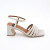 ANGEL ALARCON Roberts - Leather Strap Sandals With Medium Heel | Last Units