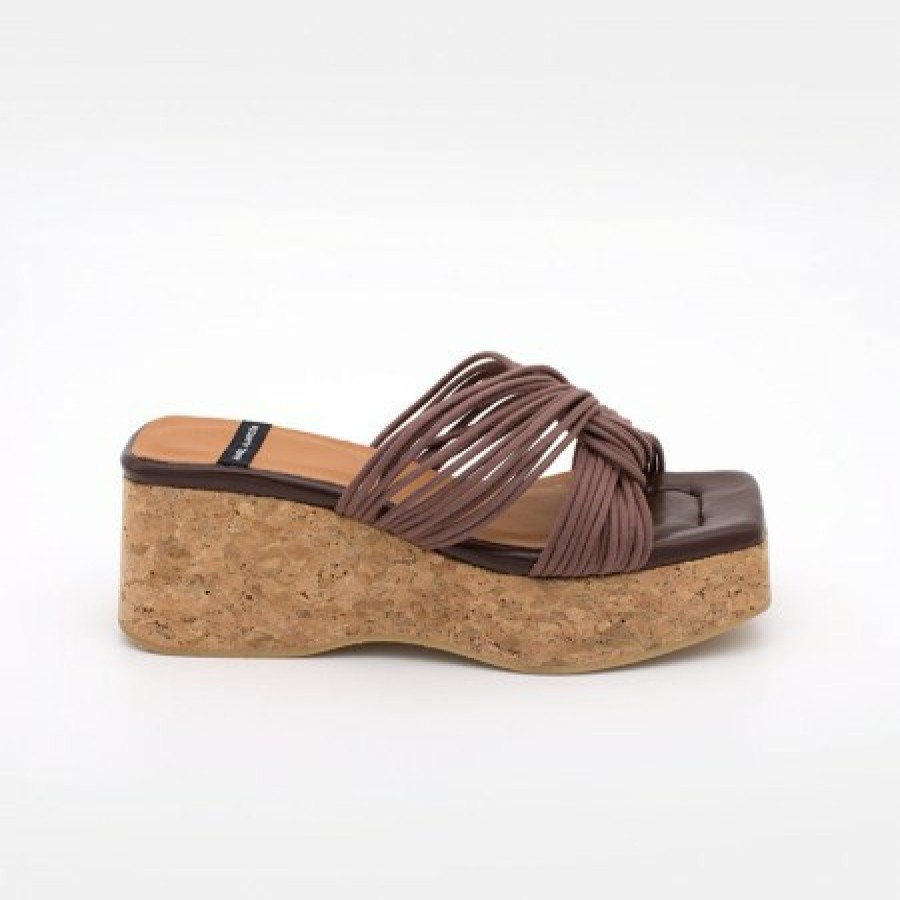 ANGEL ALARCON Nancy - Cork Wedge Sandals | Last Units