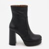 ANGEL ALARCON Cadeo - Women'S Leather Ankle Boots With High Heel & Platform | Last Units