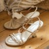 ANGEL ALARCON Karan - Shiny Leather Slingback Strappy Sandal | Spring - Summer - Ss