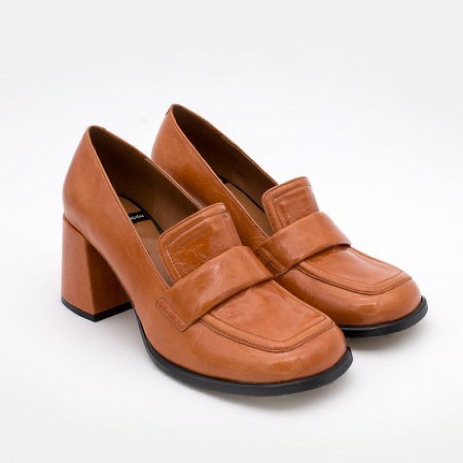 ANGEL ALARCON Abdul - Block Heeled Moccasin Pump With Rounded Shapes | Autumn - Winter - Aw
