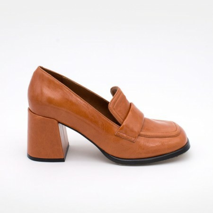 ANGEL ALARCON Abdul - Block Heeled Moccasin Pump With Rounded Shapes | Autumn - Winter - Aw