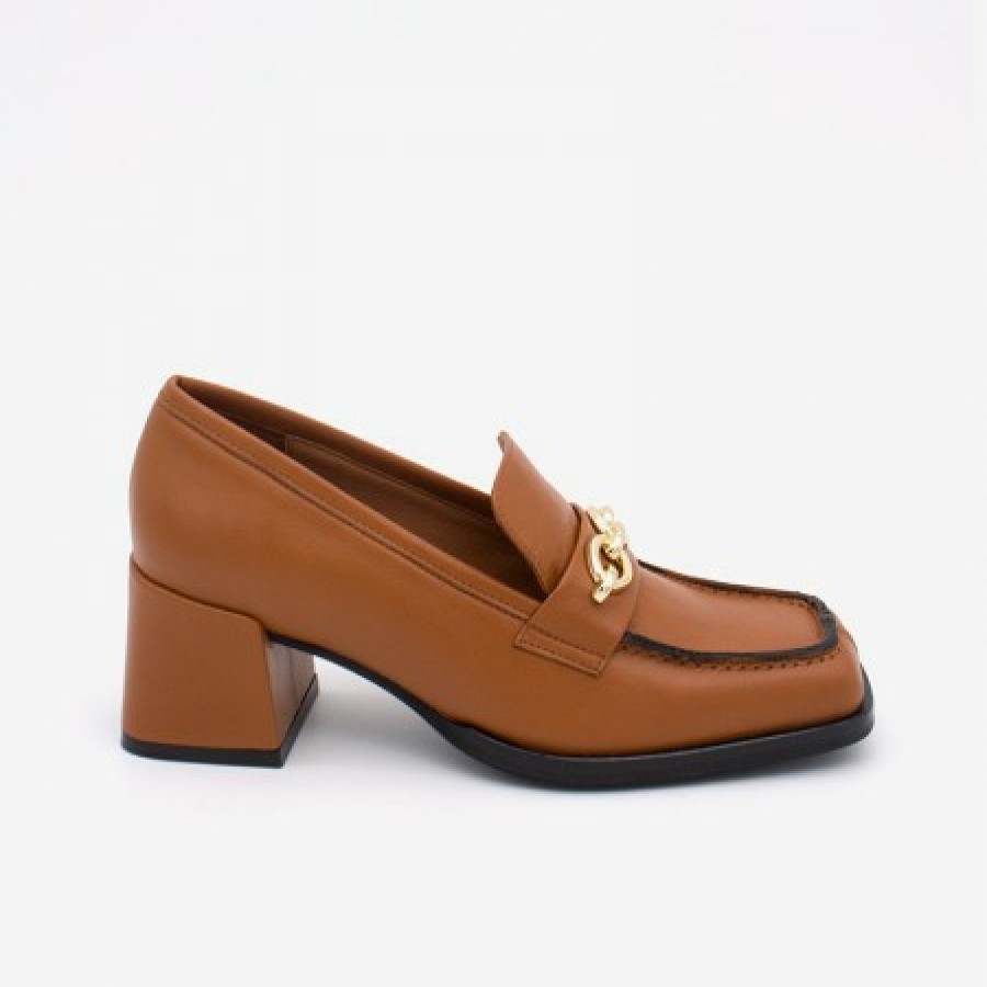 ANGEL ALARCON Terence - Woman Leather Heeled Mocassin | Autumn - Winter - Aw