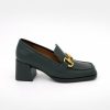 ANGEL ALARCON Kiski - Leather Block Heel Women'S Moccasin | Autumn - Winter - Aw