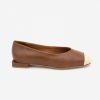 ANGEL ALARCON Terola - Women'S Leather Flat With Bicolour Toecup | Spring - Summer - Ss